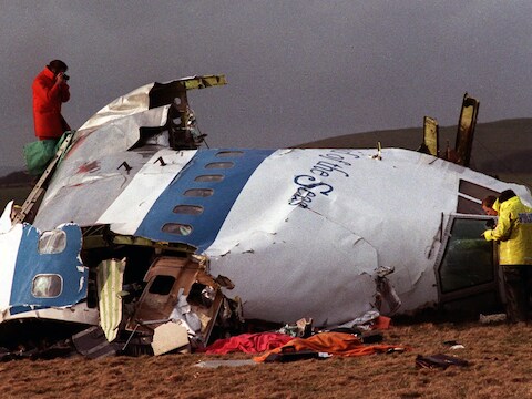 Bij de aanslag op een PanAm-Jumbo boven het Schotse Lockerbie in 1988 kwamen 270 mensen om het leven.