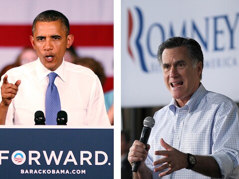Obama (L) versus Romney (R). Wie heeft een groene toekomst in gedachten?