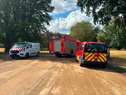 Zowel de brandweer als Fluvius waren snel ter plaatse.