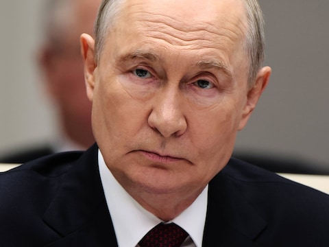 De Russische president Vladimir Poetin. 