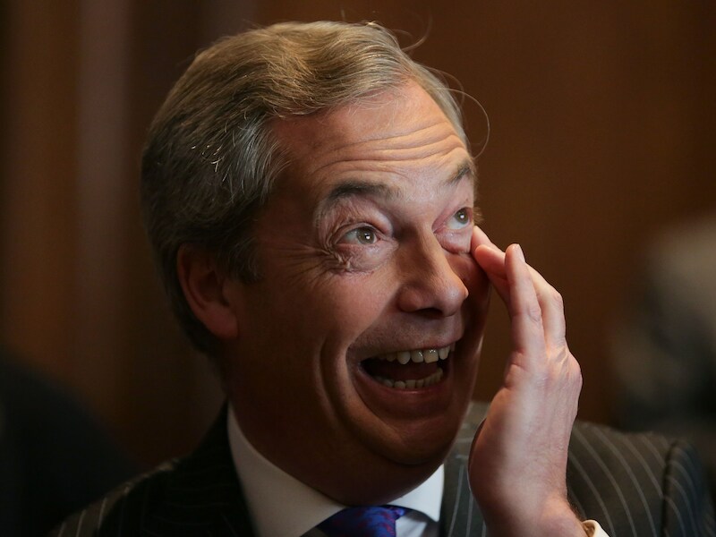 Voormalig UKIP-leider Nigel Farage.