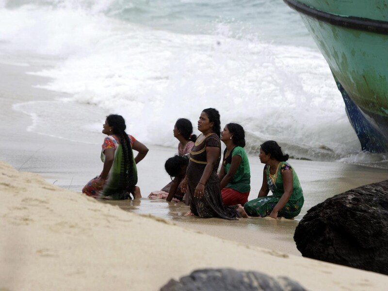 Archieffoto: migranten uit Sri Lanka op weg naar Australië strandden in Indonesië.