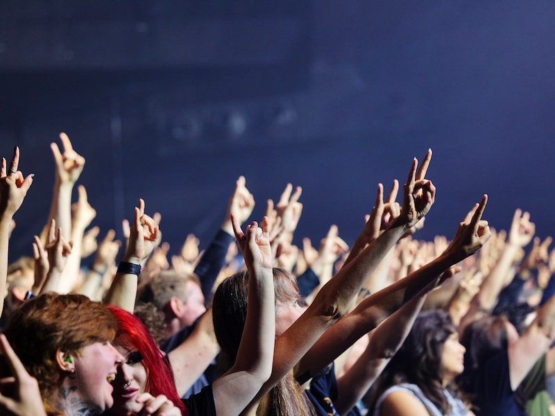 Illustratiebeeld metalconcert.