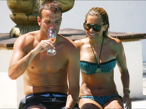 Sylvie en Rafael toen er schijnbaar nog geen vuiltje aan de lucht was.