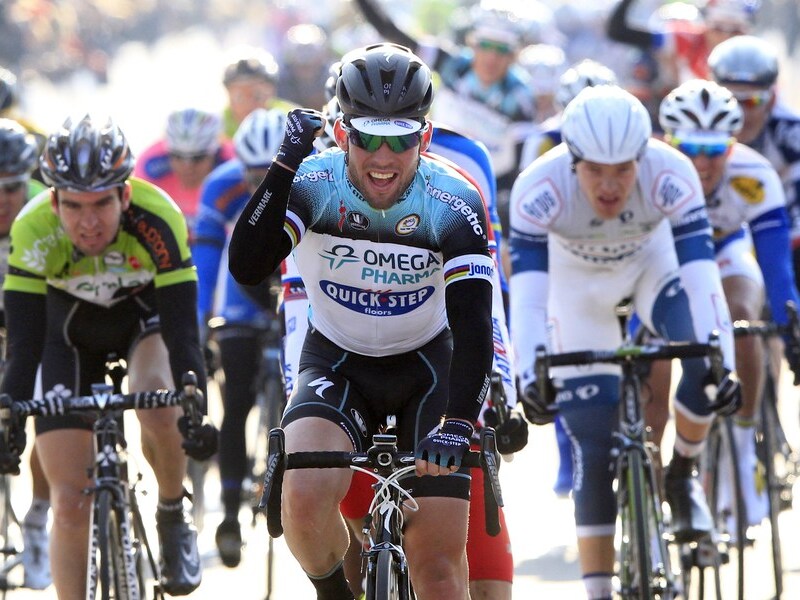 Cavendish kwam als eerste over de meet.