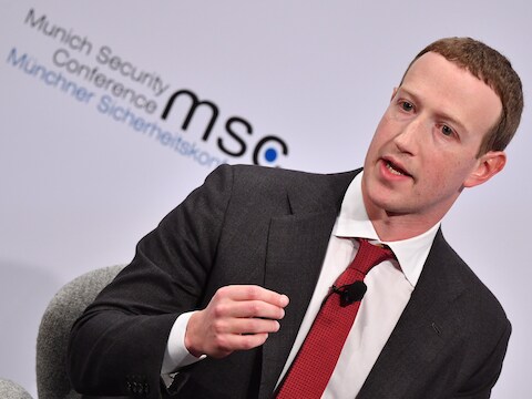 Topman Mark Zuckerberg van Facebook.