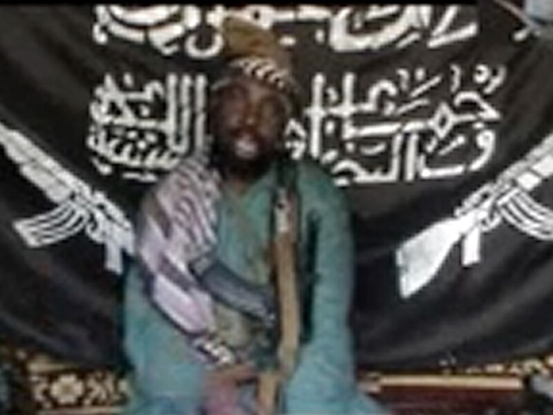 Abubakar Shekau, leider van Boko Haram in een still van een videoboodschap, op 3 november 2013.