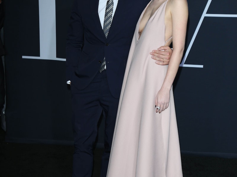 Jamie Dornan en Dakota Johnson op de première van 'Fifty Shades Darker'.