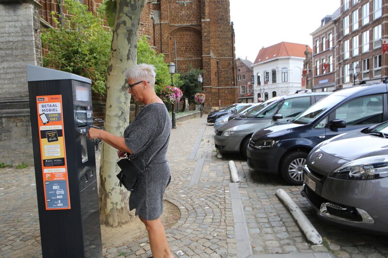 Parkeren in Diest.