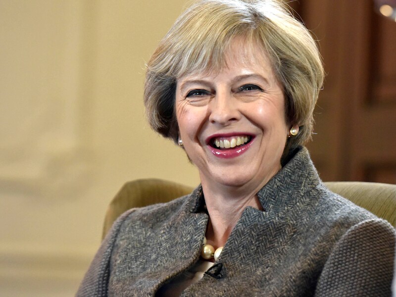 De Britse premier Theresa May.