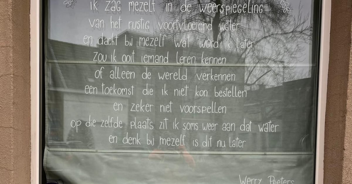 Inwoners kunnen gedichten op ramen zetten tijdens Poëzieweek