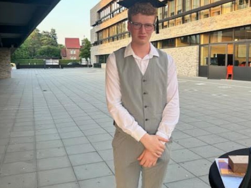 Jarne Neutjens studeert af aan Atlas College in Genk