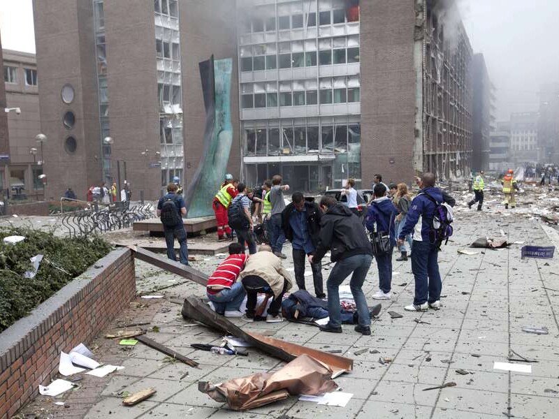 De explosie veroorzaakte veel schade.