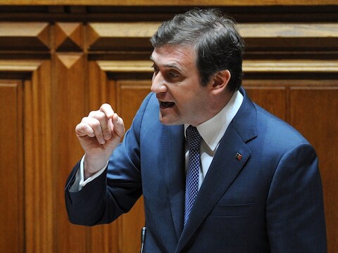 De Portugese premier Pedro Passos Coelho.