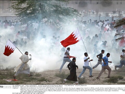 Het Iraanse regime zou sympathie hebben voor de opstandelingen in Bahrein waar het de voorbije weken erg onrustig was.