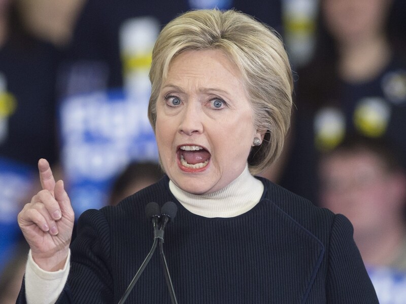 Democratisch kandidate Hillary Clinton.