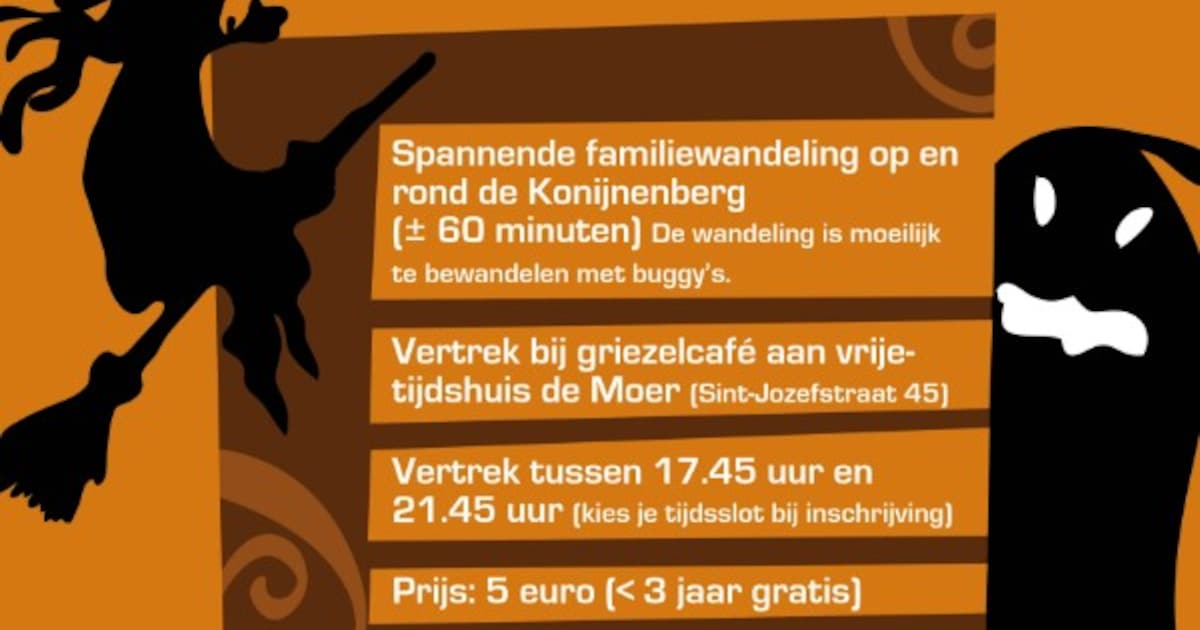 Jeugddienst organiseert Halloweentocht op 31 oktober | Vosselaar