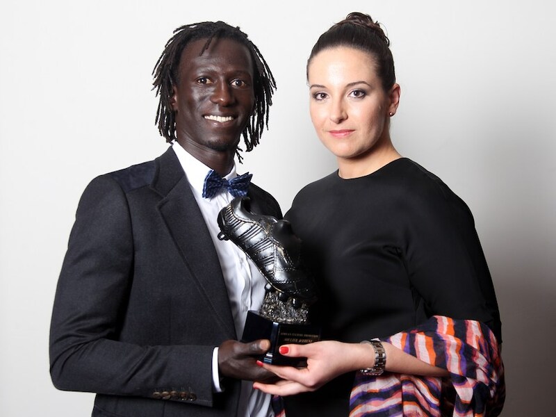 Mbaye Leye met vrouw Sabine.