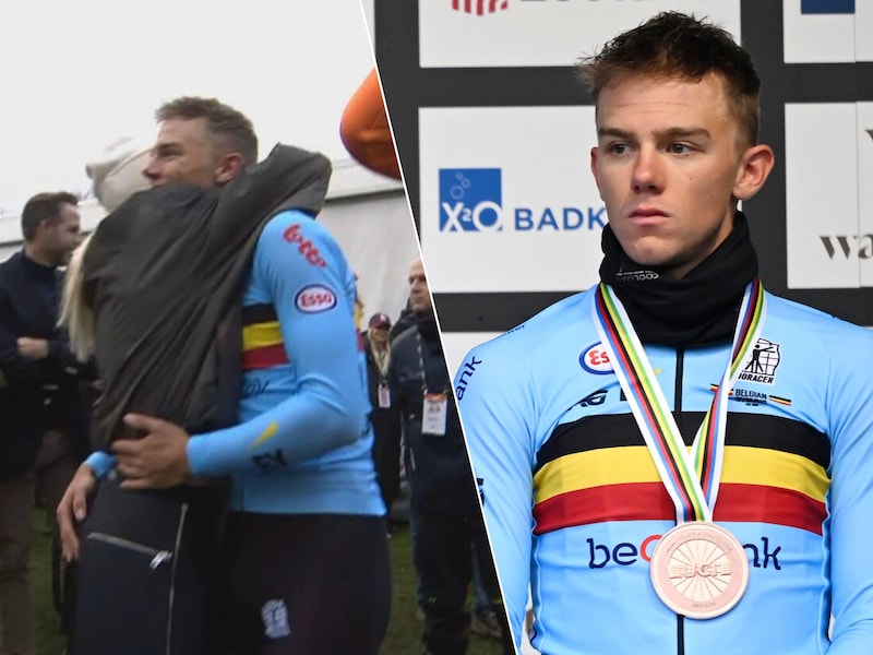 “Maar toen begon het te regenen”: Thibau Nys is trots op brons, al leek zilver lange tijd voor hem weggelegd