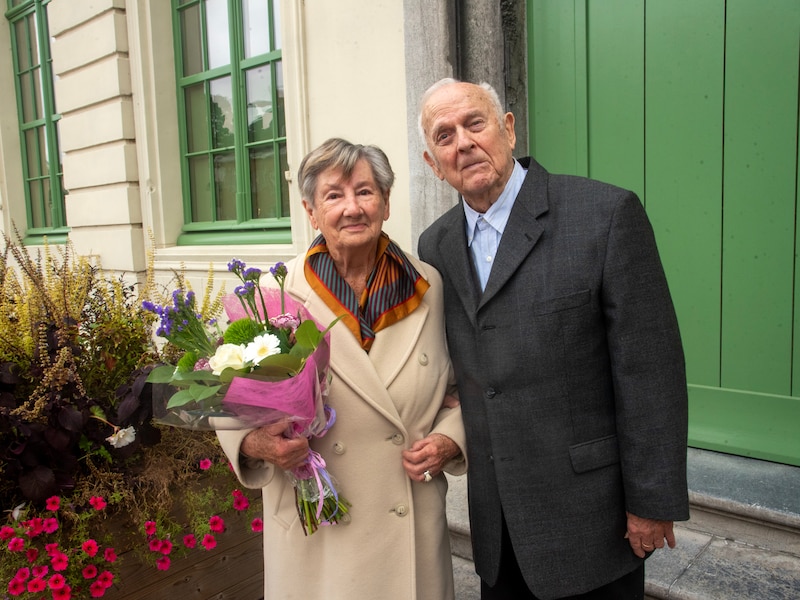 Platina bruiloft Lucien De Bock en Yvette Gabriëls in Laarne.