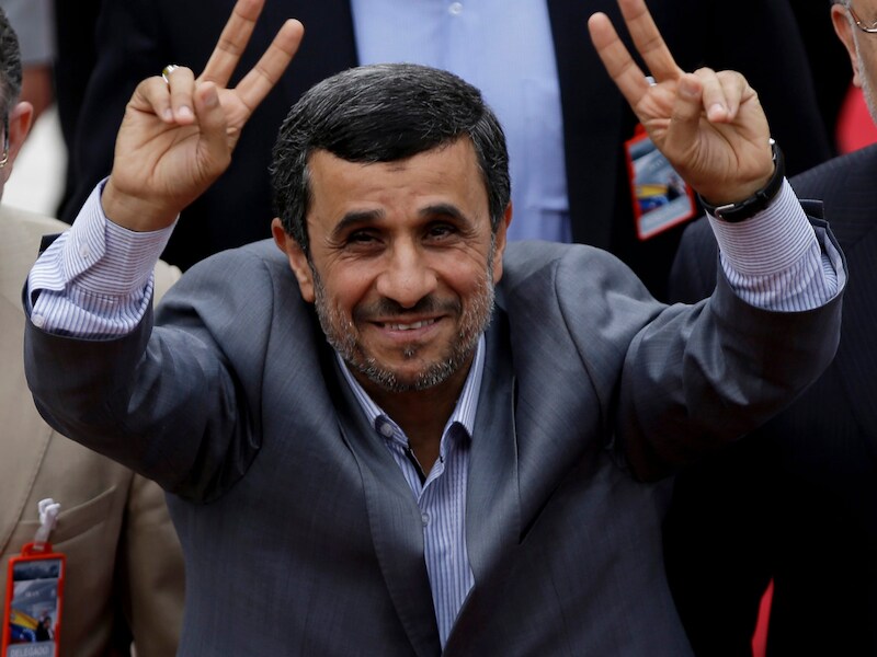 Mahmoud Ahmadinejad.