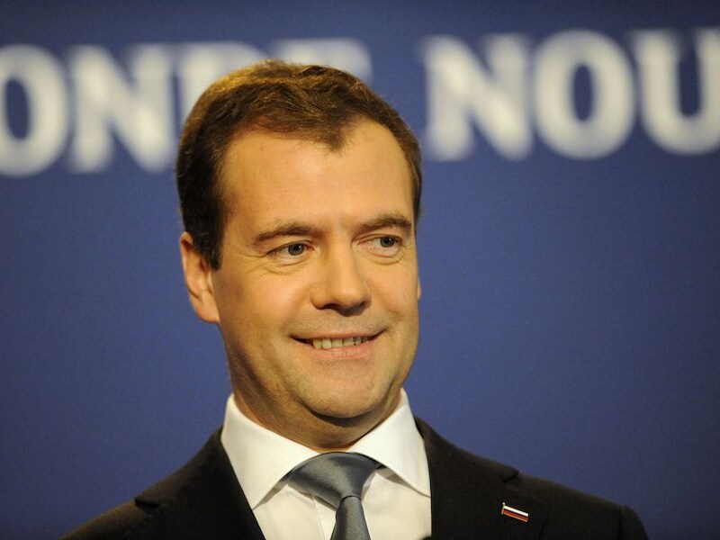 De Russische president Dmitri Medvedev.