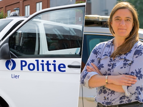 De twee werden gearresteerd door het ILR-team van de politiezone Lier. Rechts: politiewoordvoerster Karen Vervoort. 