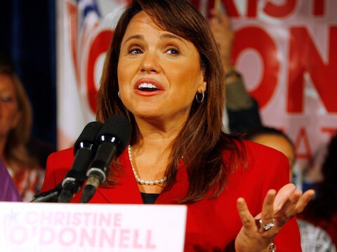 Christine O'Donnell krijgt steun van Sarah Palin.