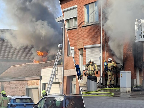 Een zware brand is uitgebroken in een woning in Niel. De brandweer had heel wat werk om de brand onder controle te krijgen. 