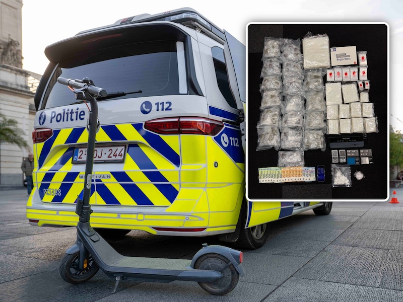 (illustratiebeeld) Een routinecontrole van een step in de Lange Koepoortstraat leidde speurders naar een grote drugsvangst , Inzet: Bij de huiszoeking trof de politie grote hoeveelheden drugs aan.