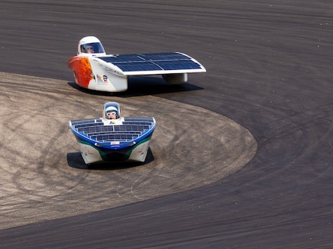 Innoptus team tijdens de American Solar Challenge. 