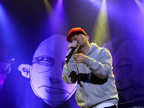 Fred Durst, zanger van Amerikaanse band Limp Bizkit.