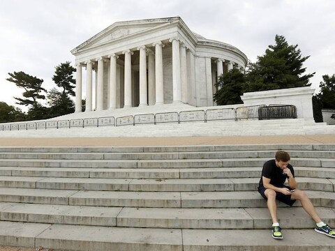 Jefferson Memorial in Washington.
