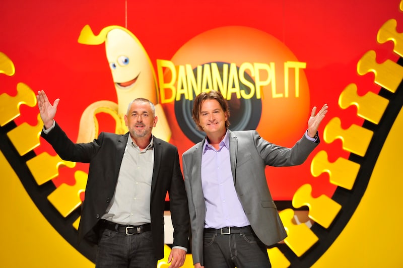 Peter Van Asbroeck en Hans Otten presenteerden samen ‘Bananasplit’.