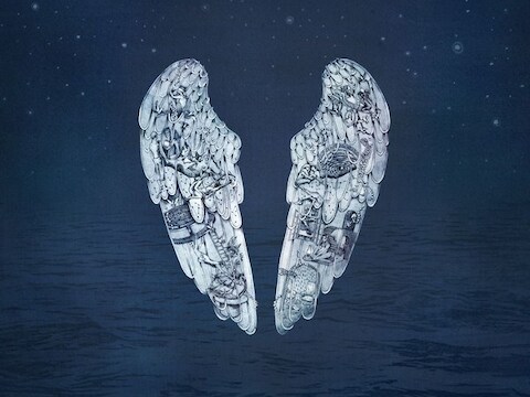 Het artwork van 'Ghost Stories', de nieuwe plaat van Coldplay.