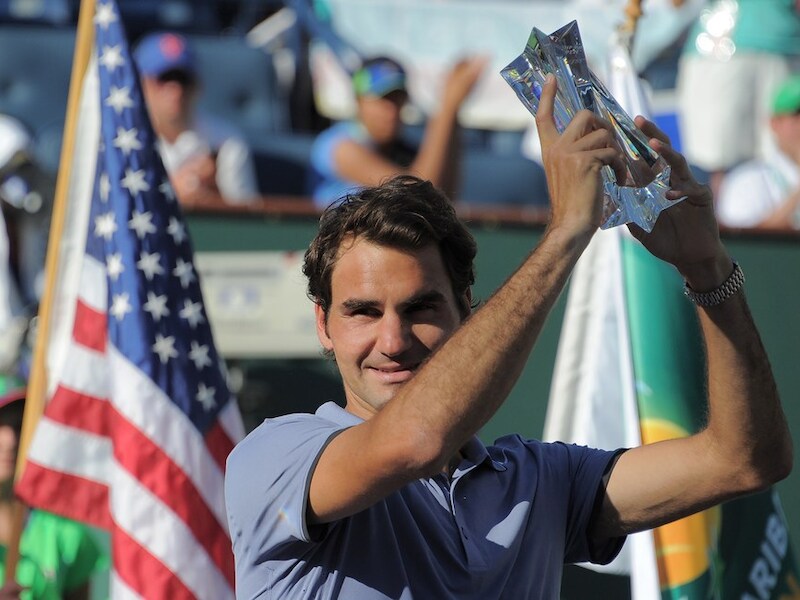 Roger Federer verloor zondag de finale van Indian Wells tegen Novak Djokovic.