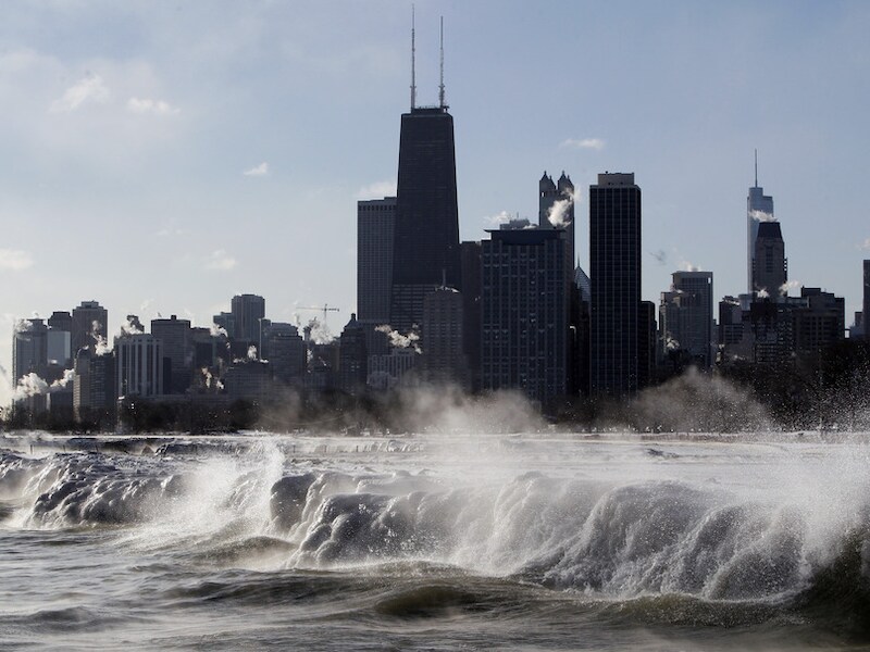 In Chicago dreigt het kwik af te glijden tot min twintig.