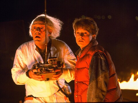 Still uit de film 'Back to the Future'.
