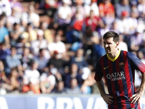 Lionel Messi speelde een bleke partij.