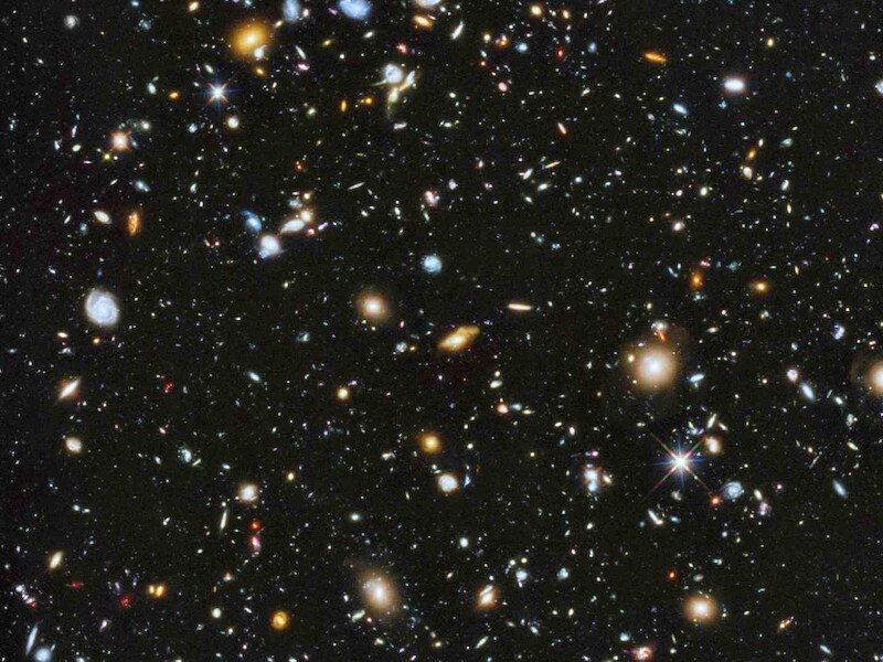 De kosmosfoto van de Hubbletelescoop.