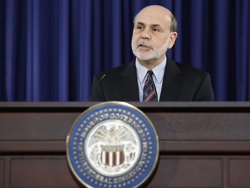 Voorzitter van de Federal Reserve Ben Bernanke.