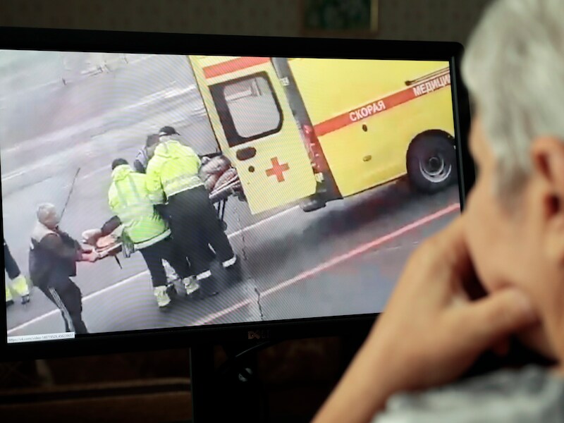 Videobeelden van de hospitalisering van Aleksej Navalny