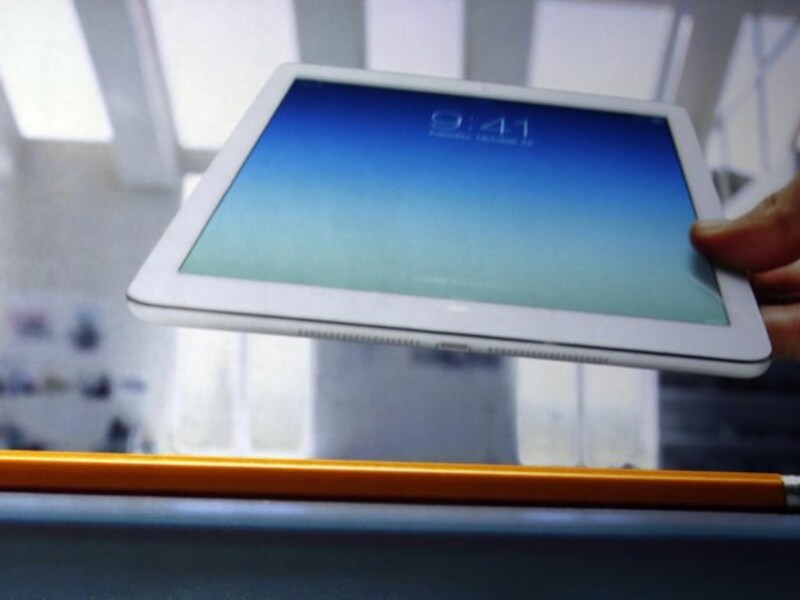 De recentste versie van de Apple-tablet, de iPad Air.