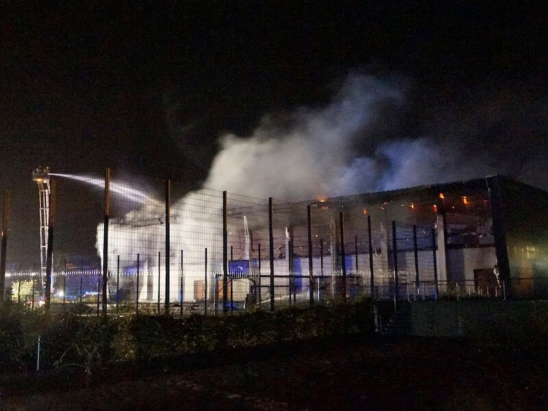 De gymzaal in Nauen moest dienst doen als opvangcentrum.