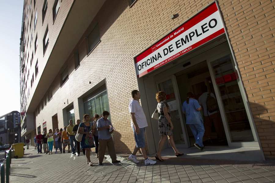 Tewerkstellingskantoor in Madrid.