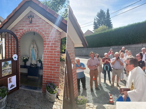 Mariakapelletje in Kapellestraat opnieuw ingewijd na grondige renovatie: “De straat kan weer fier zijn op haar naam”