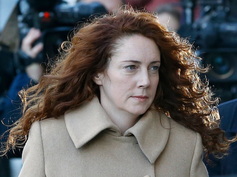 Rebekah Brooks houdt haar onschuld vol.