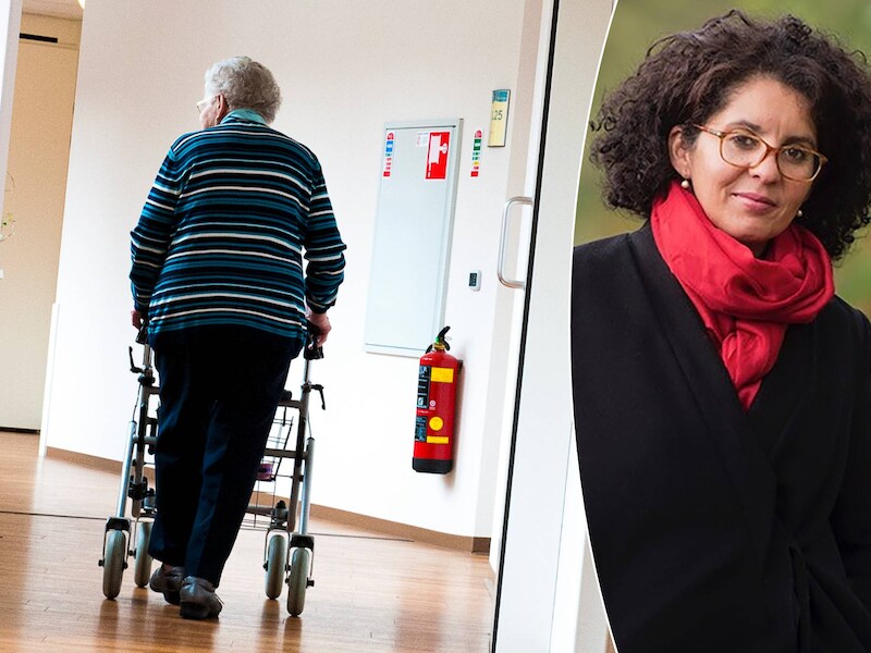 Links: foto ter illustratie. Rechts: Saïda Sakali van de Koning Boudewijnstichting.