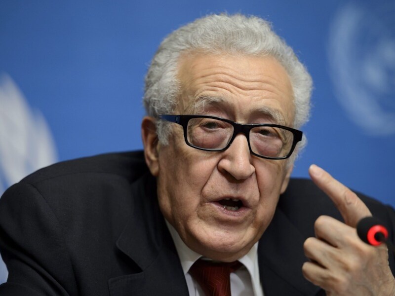 De speciale VN-gezant voor Syrië, Lakhdar Brahimi.