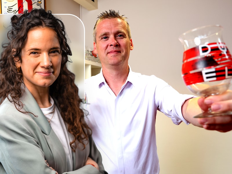 Bert Engelaar, fan van het merk Duvel. 
